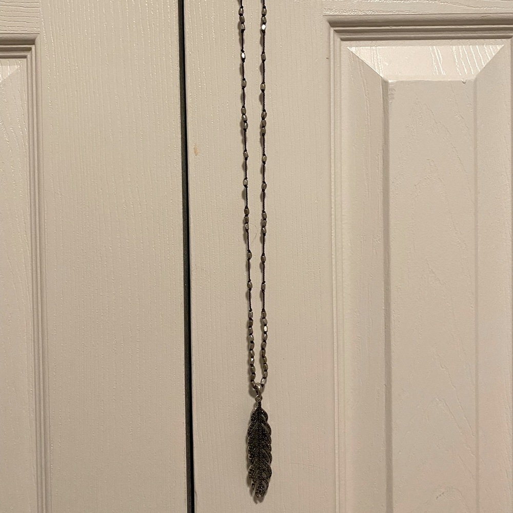 Lucky Brand Feather Necklace